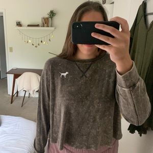 VS Pink Cropped Thermal